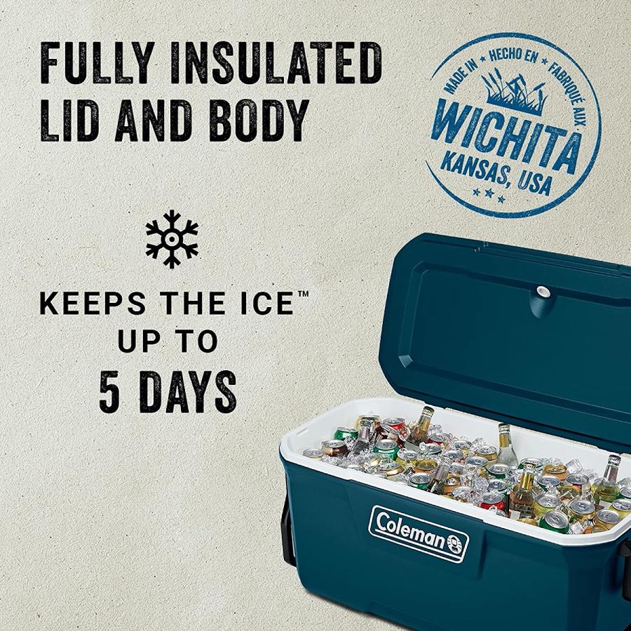 Coleman Ice Chest Coleman 316 Series Wheeled Hard Coolers, 100qt Space Blue | Coleman | 01