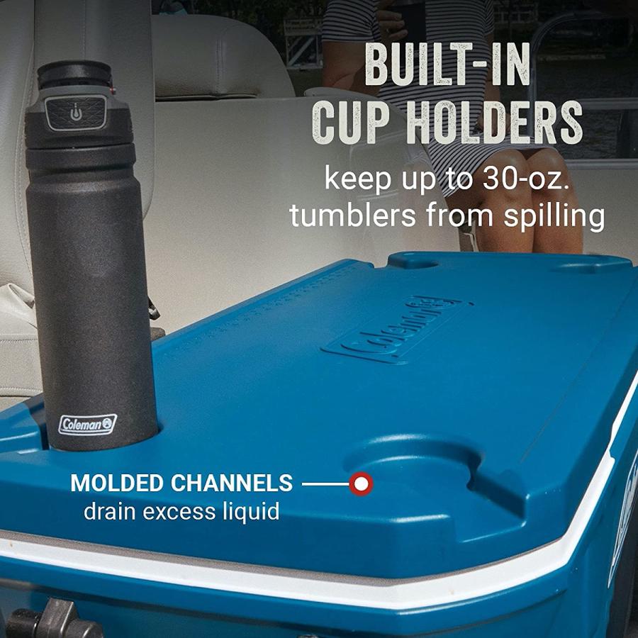 Coleman Ice Chest Coleman 316 Series Wheeled Hard Coolers, 100qt Space Blue | Coleman | 03