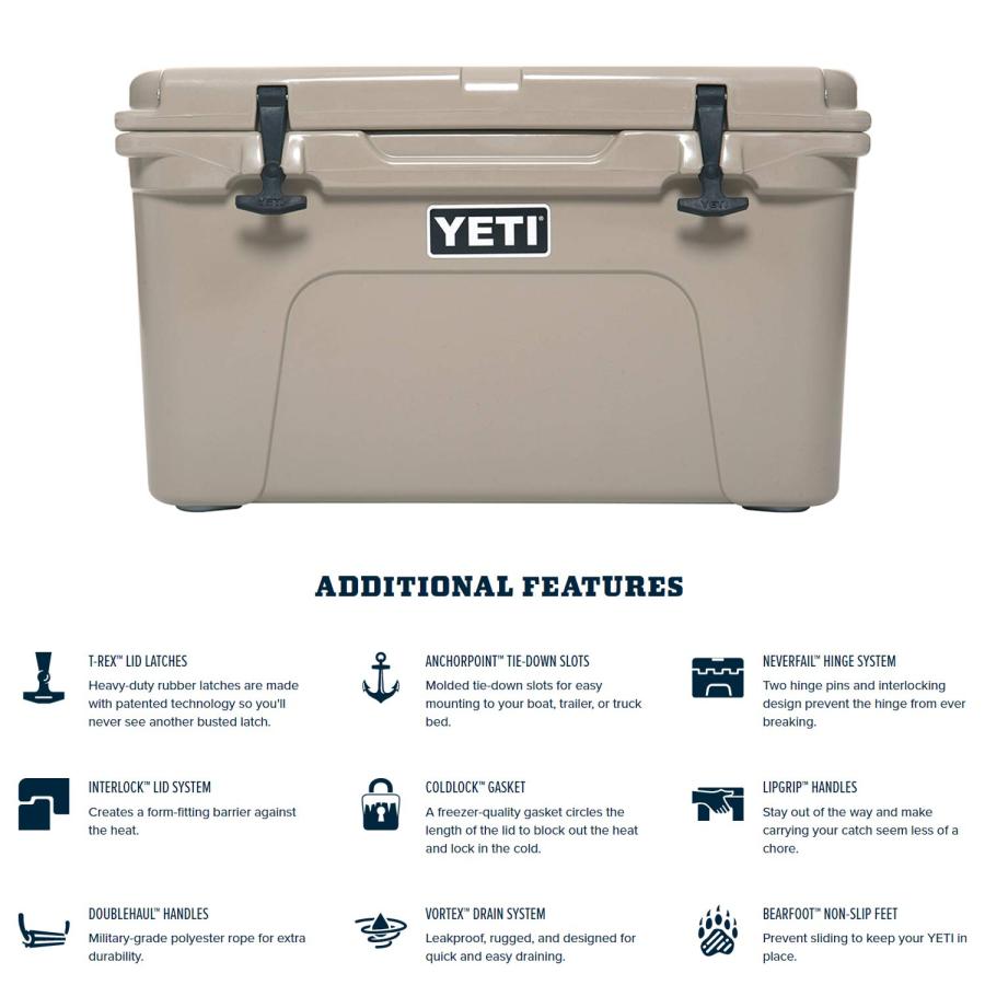 YETI Tundra 45 クーラー:YETIボックス、デザートタン | YETI | 05