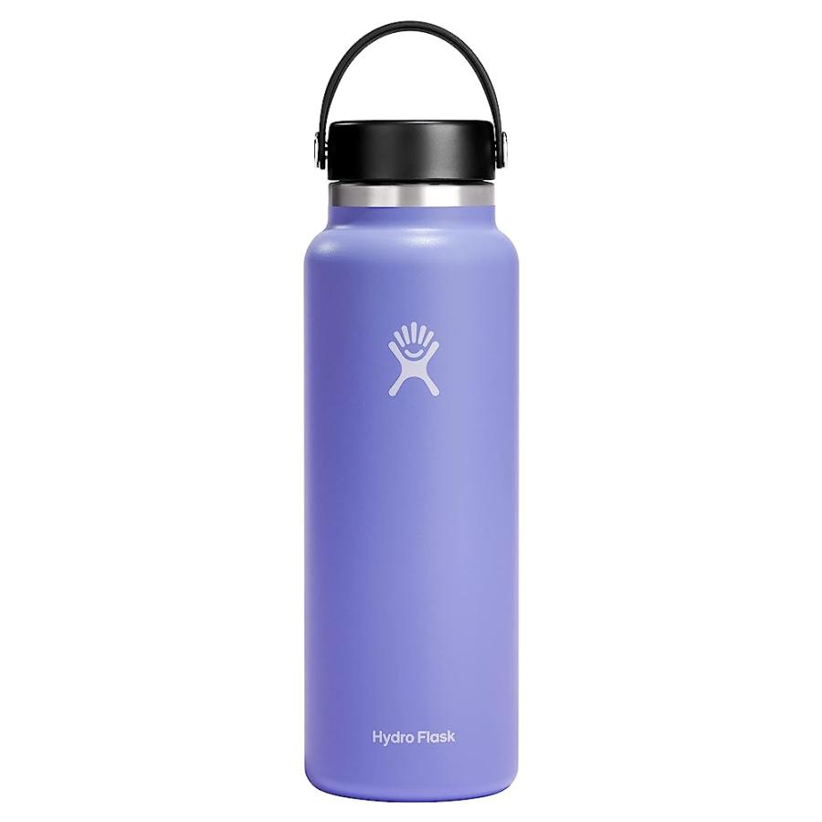 HYDRO FLASK 40 OZ WIDE MOUTH WITH FLEX CAP STAINLESS STEEL REUSABLE WATER BOTTLE LUPINE -VACUUM INSULATED, DISHWASHER SAFE, BPA-FREE, NON-TOXIC | HYDRO FLASK