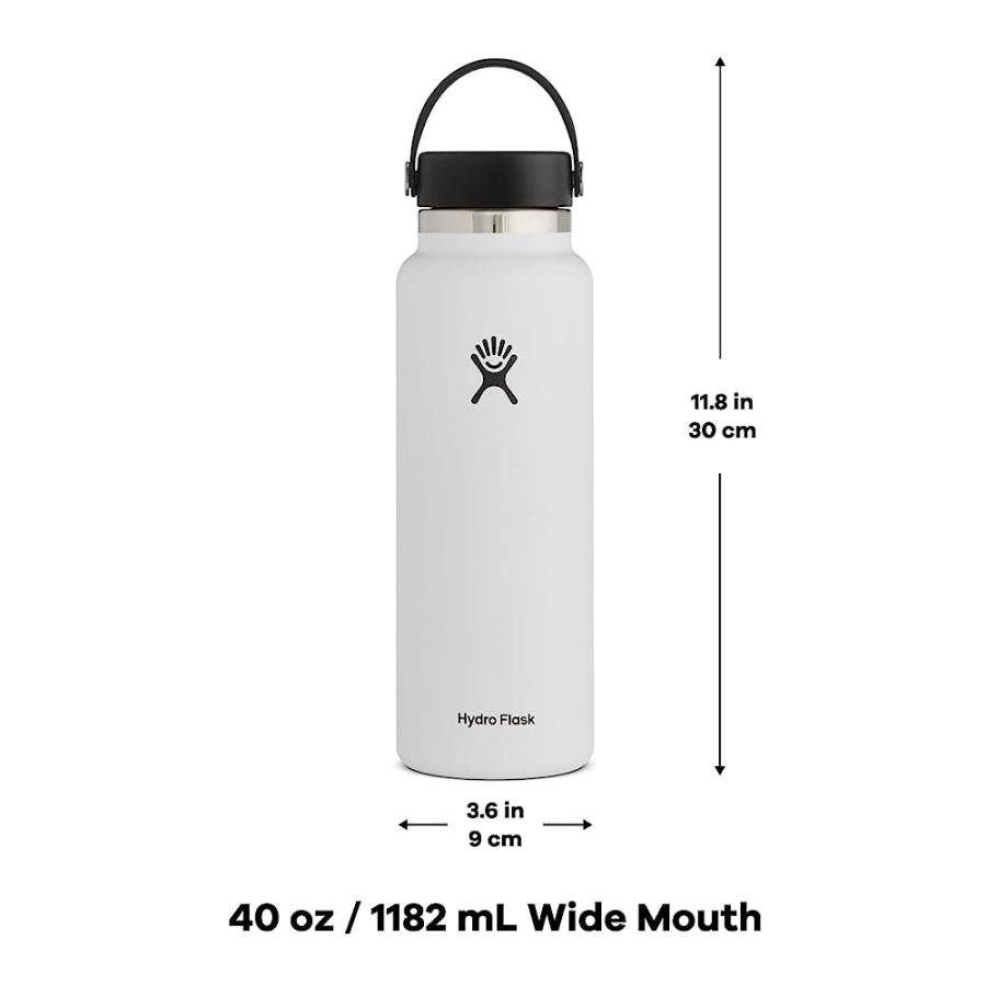 HYDRO FLASK 40 OZ WIDE MOUTH WITH FLEX CAP STAINLESS STEEL REUSABLE WATER BOTTLE LUPINE -VACUUM INSULATED, DISHWASHER SAFE, BPA-FREE, NON-TOXIC | HYDRO FLASK | 03