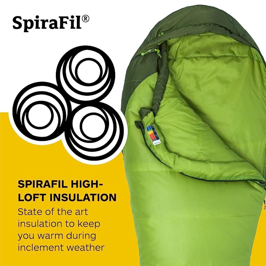 MARMOT MEN'S TRESTLES 30° SLEEPING BAG | INSULATED, WATER-RESISTANT, LONG, LEFT-ZIP, GREEN LICHEN/GREENLAND | Marmot | 02