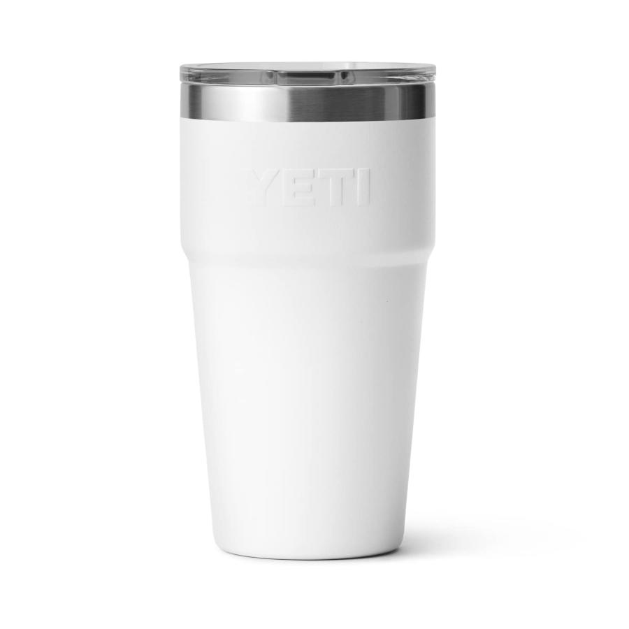 YETI Rambler 16オンス スタッカブルパイント マグスライダー蓋付き 真空断熱 ステンレス製、ホワイト | YETI | 04