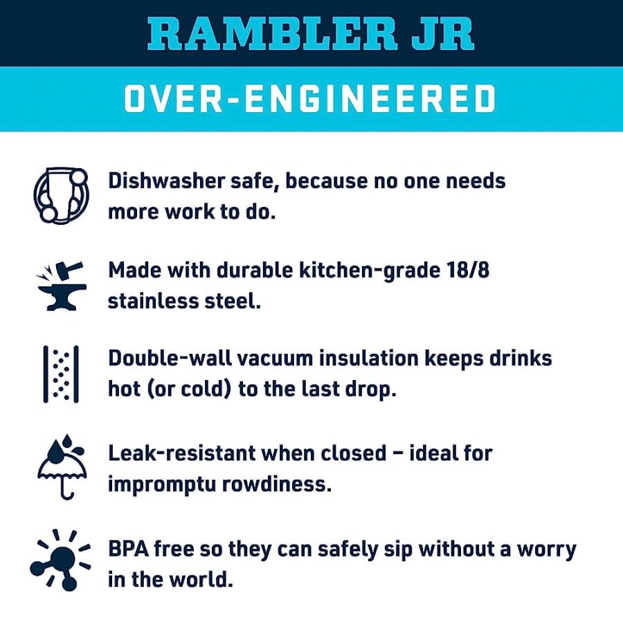 YETI RAMBLER JR. 12 OZ KIDS BOTTLE, WITH STRAW CAP, CANOPY GREEN | YETI | 03