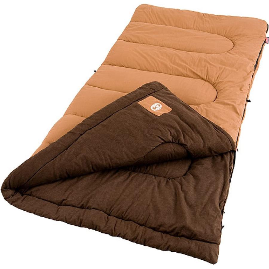 Coleman Dunnock Cold Weather Adult Sleeping Bag , Brown, heights up to 6 feet 4 inch tall | Coleman