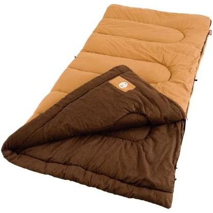 Coleman Dunnock Cold Weather Adult Sleeping Bag , Brown, heights up to 6 feet 4 inch tall | Coleman | 01