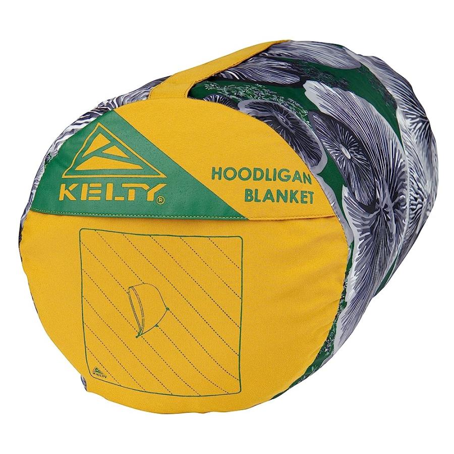 KELTY HOODLIGAN BLANKET - PONCHO WEARABLE CAMPING AND CASUAL INSULATED BLANKET WITH OPTIONAL HOOD, OLIVE OIL | KELTY | 03