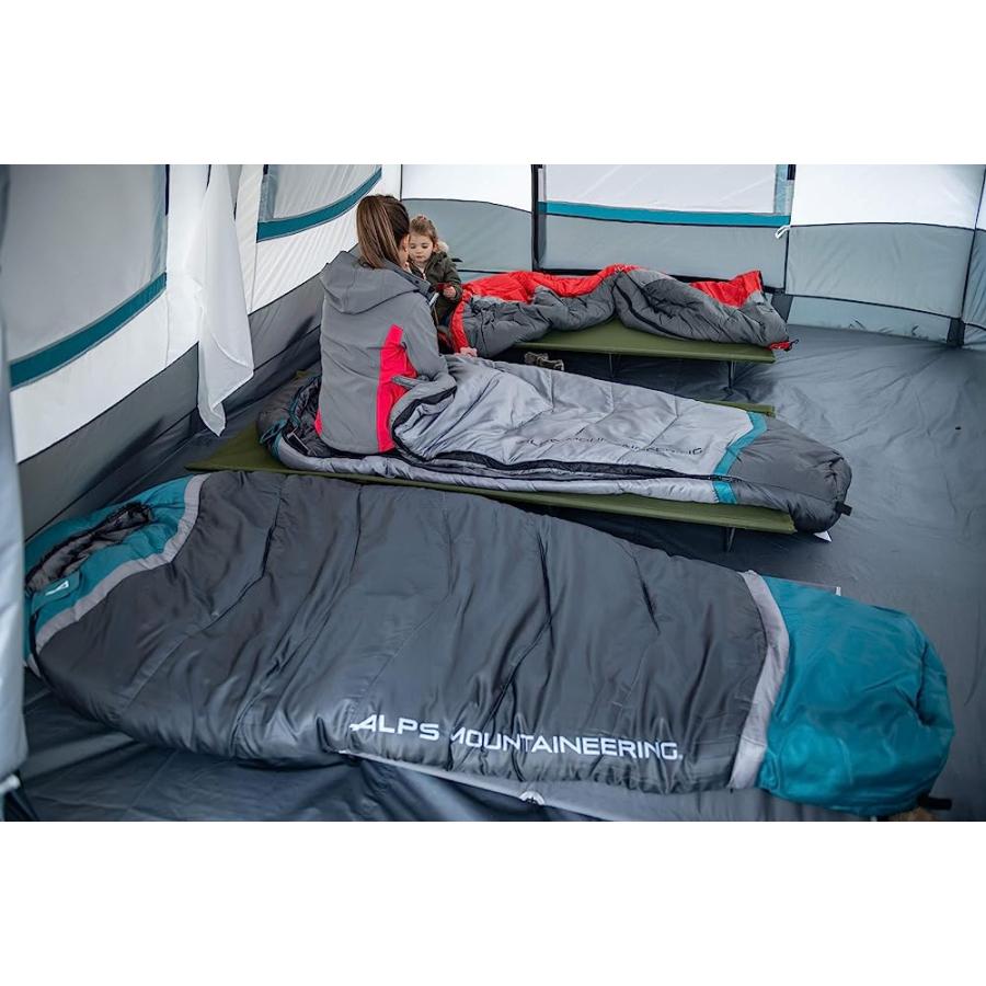 ALPS MOUNTAINEERING BLAZE 0° MUMMY SLEEPING BAG XL, CHARCOAL/BLUE CORAL - NEW | ALPS MOUNTAINEERING | 02