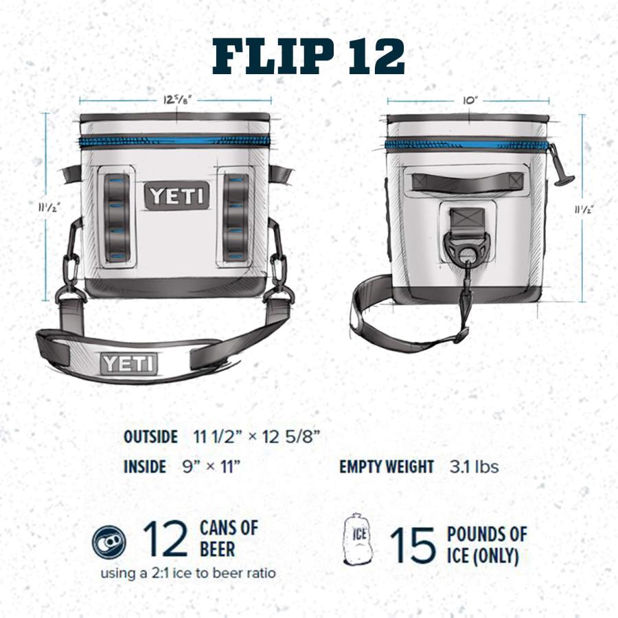 YETI Hopper Flip 12 ポータブルソフトクーラー:YETI、リバーグリーン | YETI | 03