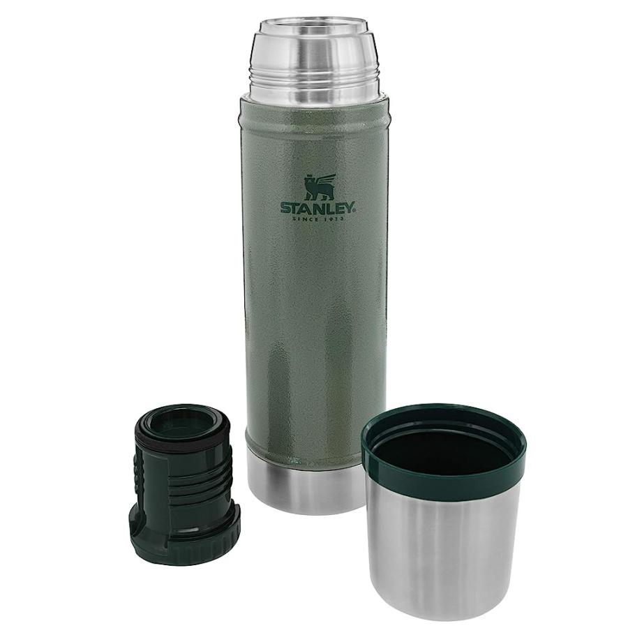 STANLEY CLASSIC VACUUM INSULATED WIDE MOUTH BOTTLE - BPA-FREE 18/8 STAINLESS STEEL THERMOS FOR COLD & HOT BEVERAGES KEEPS LIQUID HOT OR COLD FOR | STANLEY | 02
