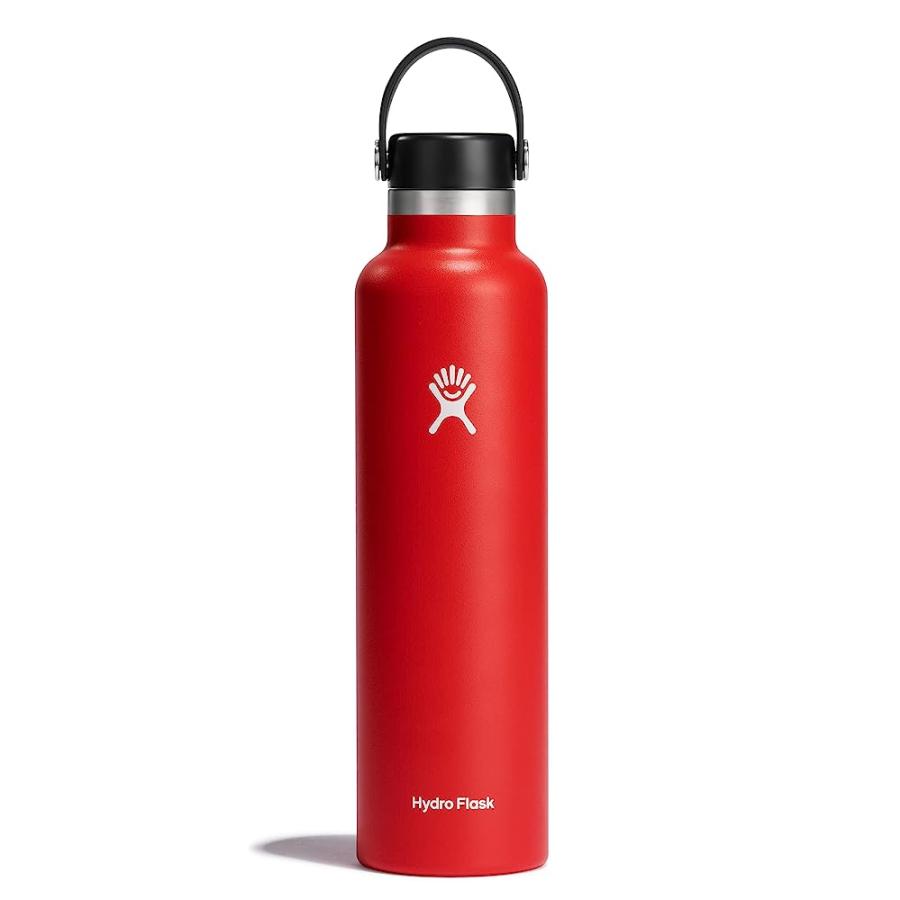 HYDRO FLASK 24 OZ STANDARD MOUTH WITH FLEX CAP OR FLEX STRAW LID - INSULATED WATER BOTTLE | HYDRO FLASK