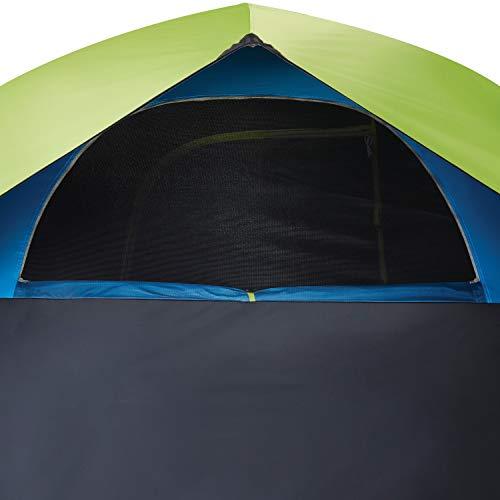 COLEMAN DOME CAMPING TENT | SUNDOME DARK ROOM TENT WITH EASY SET UP , GREEN/BLACK/TEAL, 4 PERSON | Coleman | 04