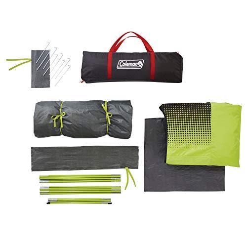 COLEMAN DOME CAMPING TENT | SUNDOME DARK ROOM TENT WITH EASY SET UP , GREEN/BLACK/TEAL, 4 PERSON | Coleman | 05