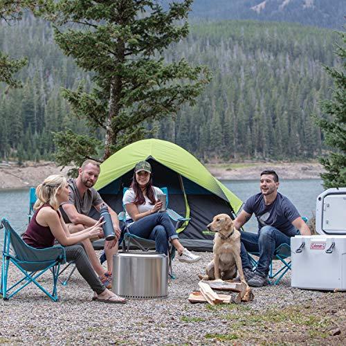 COLEMAN DOME CAMPING TENT | SUNDOME DARK ROOM TENT WITH EASY SET UP , GREEN/BLACK/TEAL, 4 PERSON | Coleman | 08