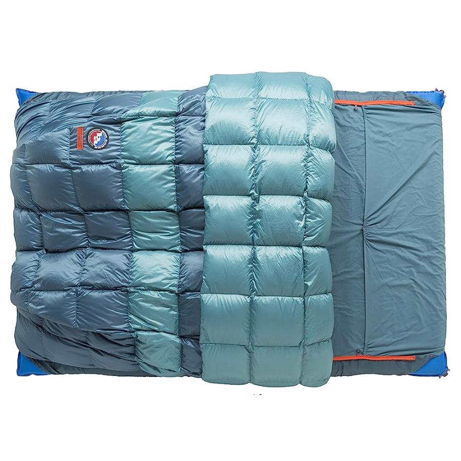 BIG AGNES CAMP ROBBER BEDROLL (650 DOWNTEK), TAPESTRY/TEAL, DOUBLE WIDE (50" X 78") | BIG AGNES