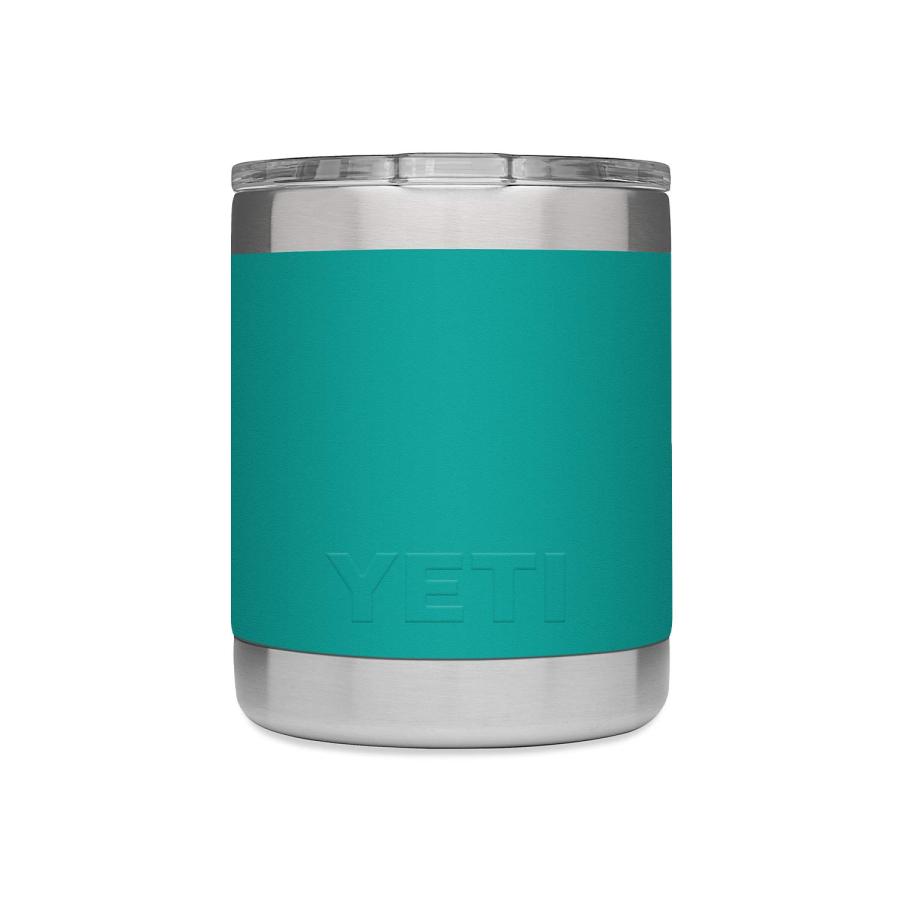 YETI Rambler 10オンス ローボール マグスライダー蓋付き 真空断熱 ステンレス製、アクアファーブルー | YETI | 04