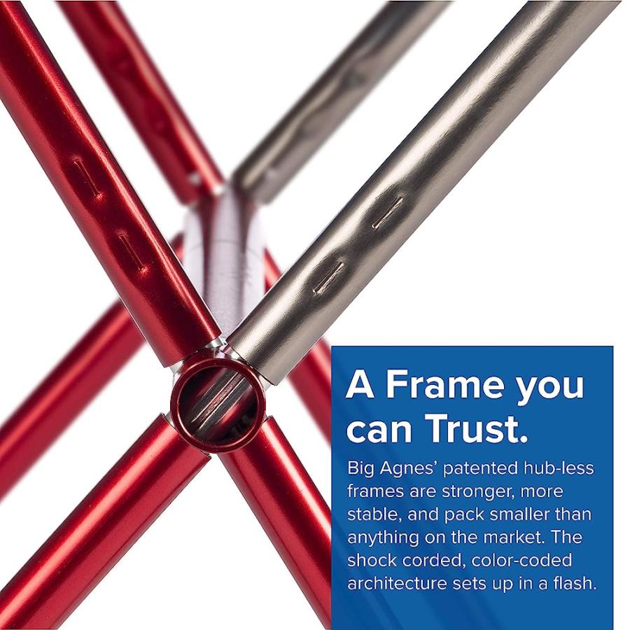 BIG AGNES MICA BASIN CHAIR- ULTRALIGHT, PORTABLE CHAIR FOR CAMPING AND BACKPACKING, ASPHALT/GRAY | BIG AGNES | 02