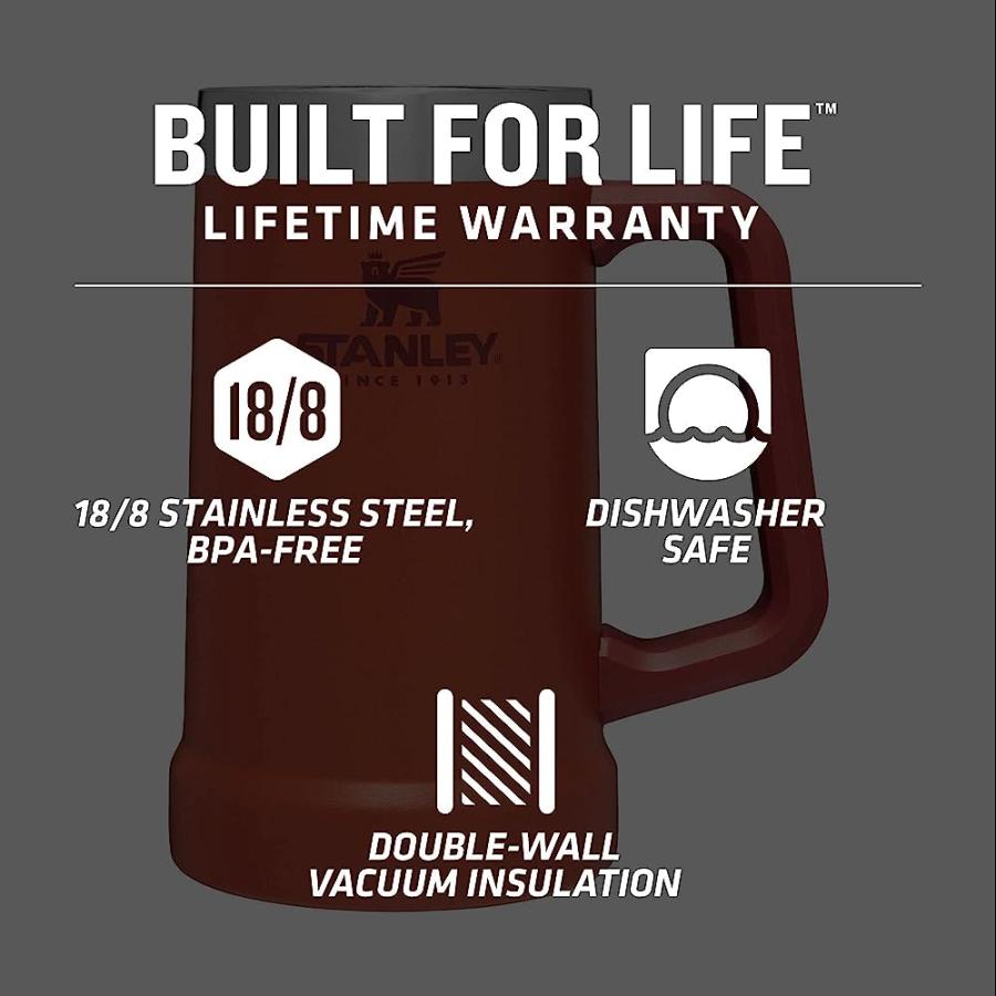 STANLEY ADVENTURE THE BIG GRIP BEER STEIN 24OZ CINNAMON | STANLEY | 02