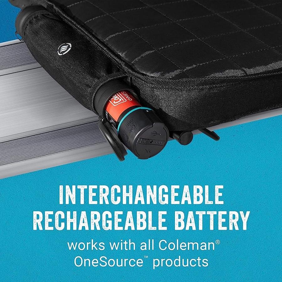 COLEMAN RECHARGEABLE BLEACHER SEAT | ONESOURCE STADIUM SEAT & LITHIUM ION BATTERY | Coleman | 01