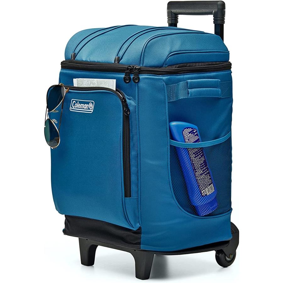 Coleman Chiller Series Insulated Portable Wheeled Soft Cooler, Leak-Proof 42 Can Capacity Cooler with Heavy Duty Wheels and Handle and Ice R | Coleman | 05