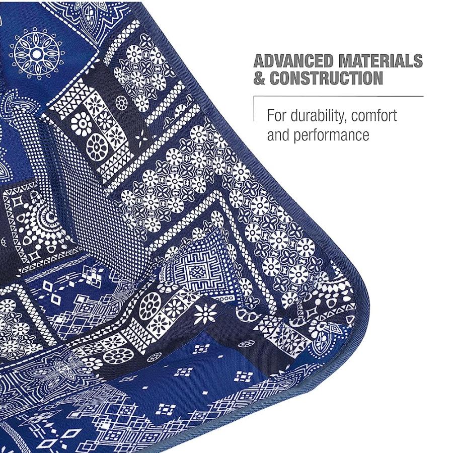 HELINOX SUNSET CHAIR LIGHTWEIGHT, HIGH-BACK, COMPACT, COLLAPSIBLE CAMPING CHAIR, BLUE BANDANA, WITH POCKETS | Helinox | 07