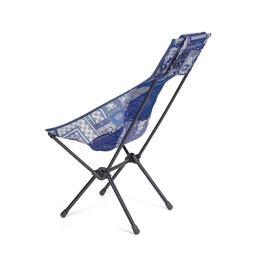 HELINOX SUNSET CHAIR LIGHTWEIGHT, HIGH-BACK, COMPACT, COLLAPSIBLE CAMPING CHAIR, BLUE BANDANA, WITH POCKETS | Helinox | 08