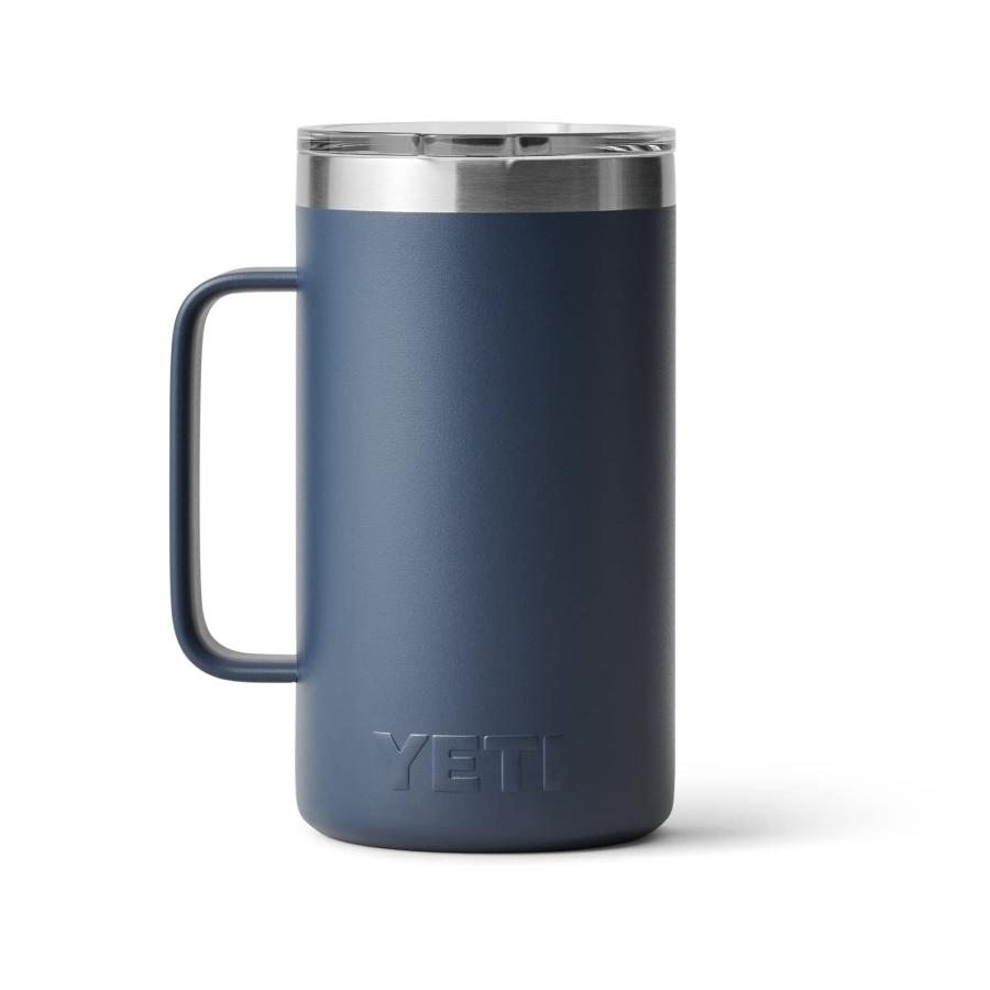 YETI Rambler 24オンス マグカップ マグスライダー蓋付き 真空断熱 ステンレス製、ネイビー | YETI | 03