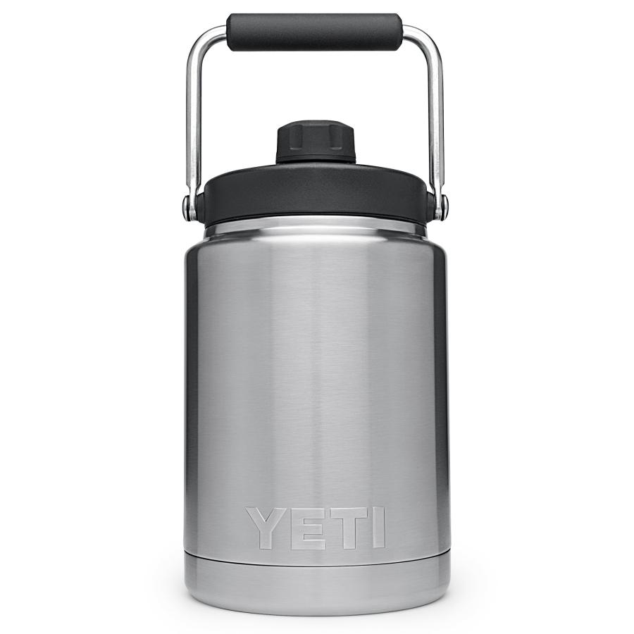 YETI Rambler ハーフガロン ジャグ マグキャップ付き 真空断熱 ステンレス製、ステンレス | YETI