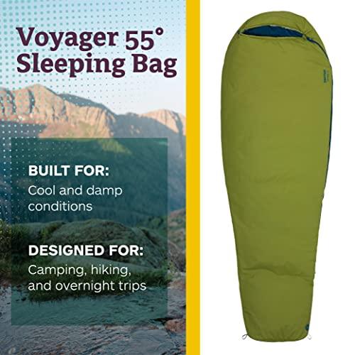 MARMOT VOYAGER 55 MUMMY SLEEPING BAG, CILANTRO, LONG | Marmot | 01