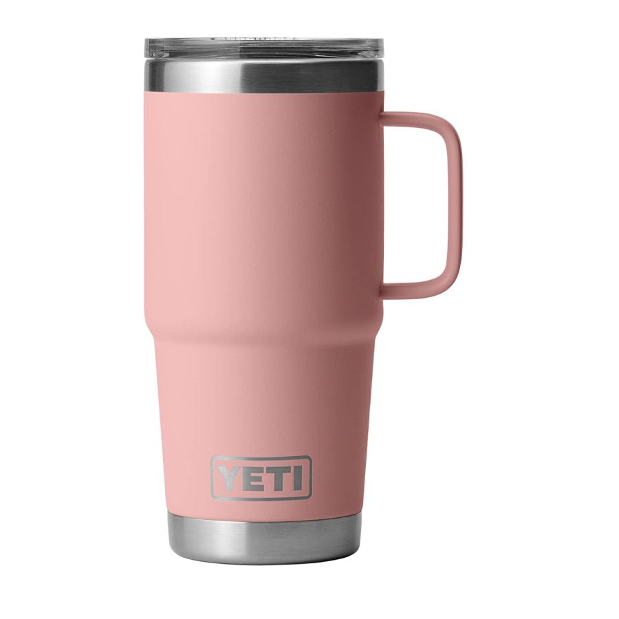 YETI Rambler 20オンス トラベルマグ ストロングホールド蓋付き 真空断熱 ステンレス製、サンドストーンピンク | YETI | 02