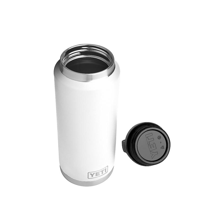 YETI RAMBLER 36 OZ BOTTLE, VACUUM INSULATED, STAINLESS STEEL WITH TRIPLEHAUL CAP, WHITE | YETI | 02