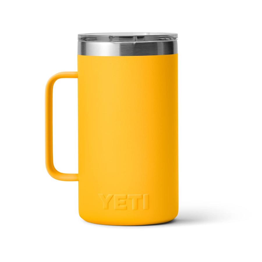 YETI Rambler 24オンス マグカップ マグスライダー蓋付き 真空断熱 ステンレス製、アルパインイエロー | YETI | 03