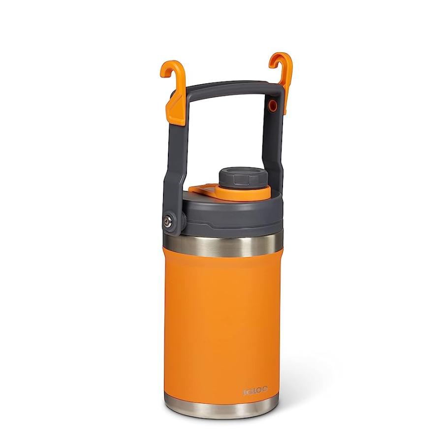 IGLOO 1/2 GAL ORANGE STAINLESS STEEL SPORT JUG | LES CREATIONS | 01