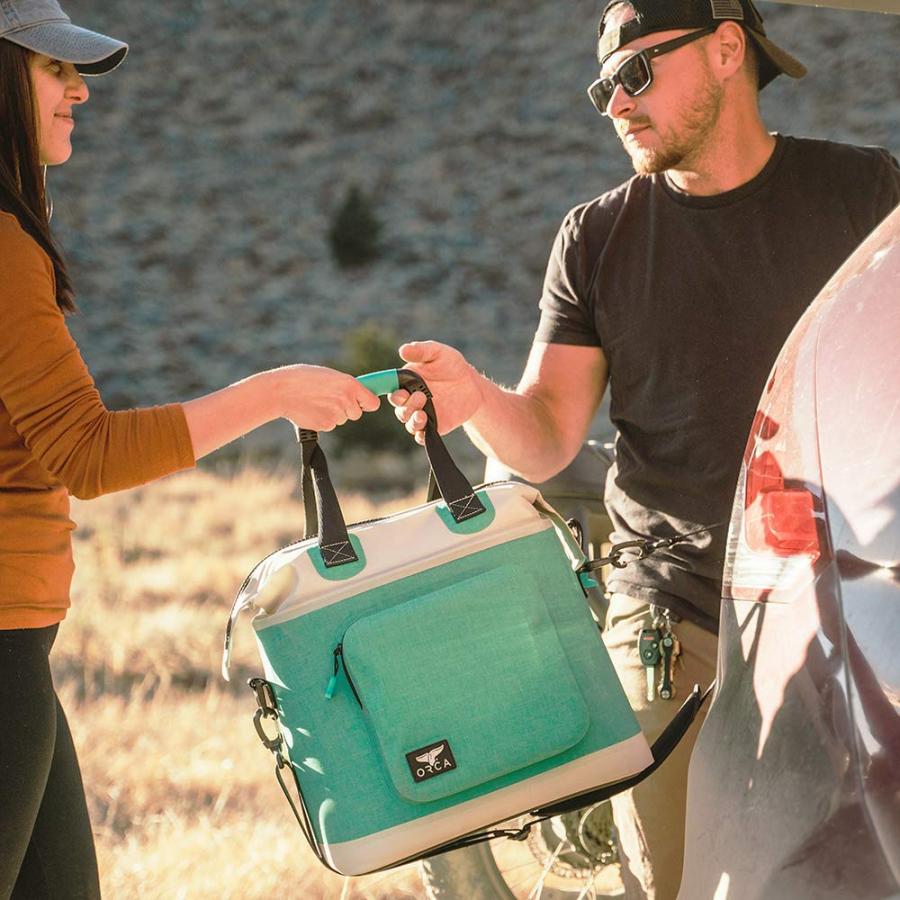 ORCA WALKER TOTE SOFT COOLER BAG, INSULATED BAG WITH SHOULDER STRAP AND EXTRA POCKETS, KEEPS DRINKS ICE COLD ALL DAY, PERFECT FOR BEACH, PARK, HI | ORCA | 06