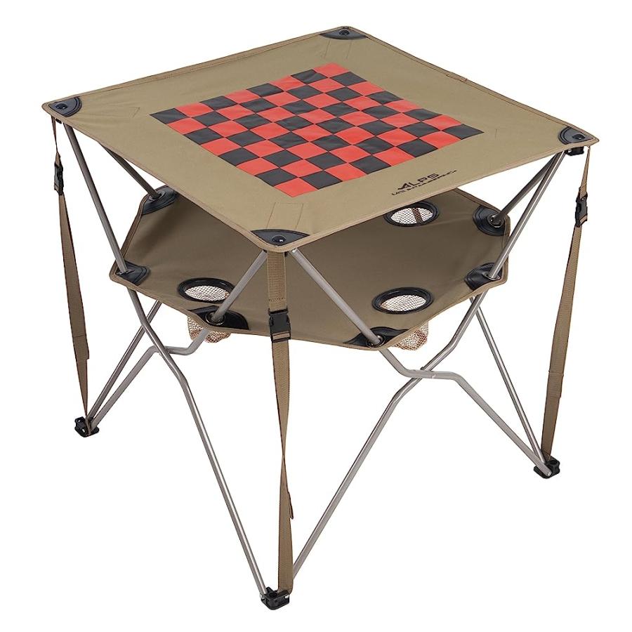 ALPS MOUNTAINEERING ECLIPSE TABLE, CHECKERBOARD,27-INCH X 27-INCH X 26-INCH | ALPS MOUNTAINEERING