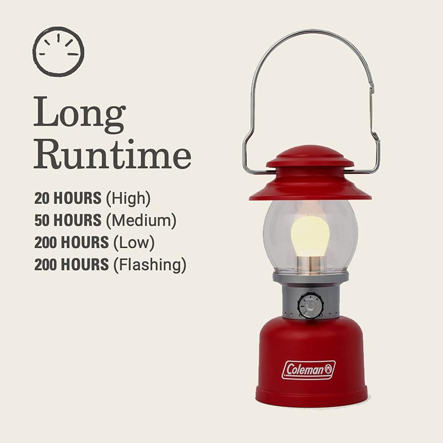 Coleman 500 Lumens Classic LED Lantern, Red | Coleman | 02