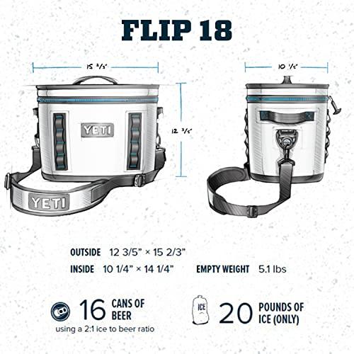 YETI Hopper Flip 18 ポータブルソフトクーラー:YETI、セージブラッシュグリーン | YETI | 03