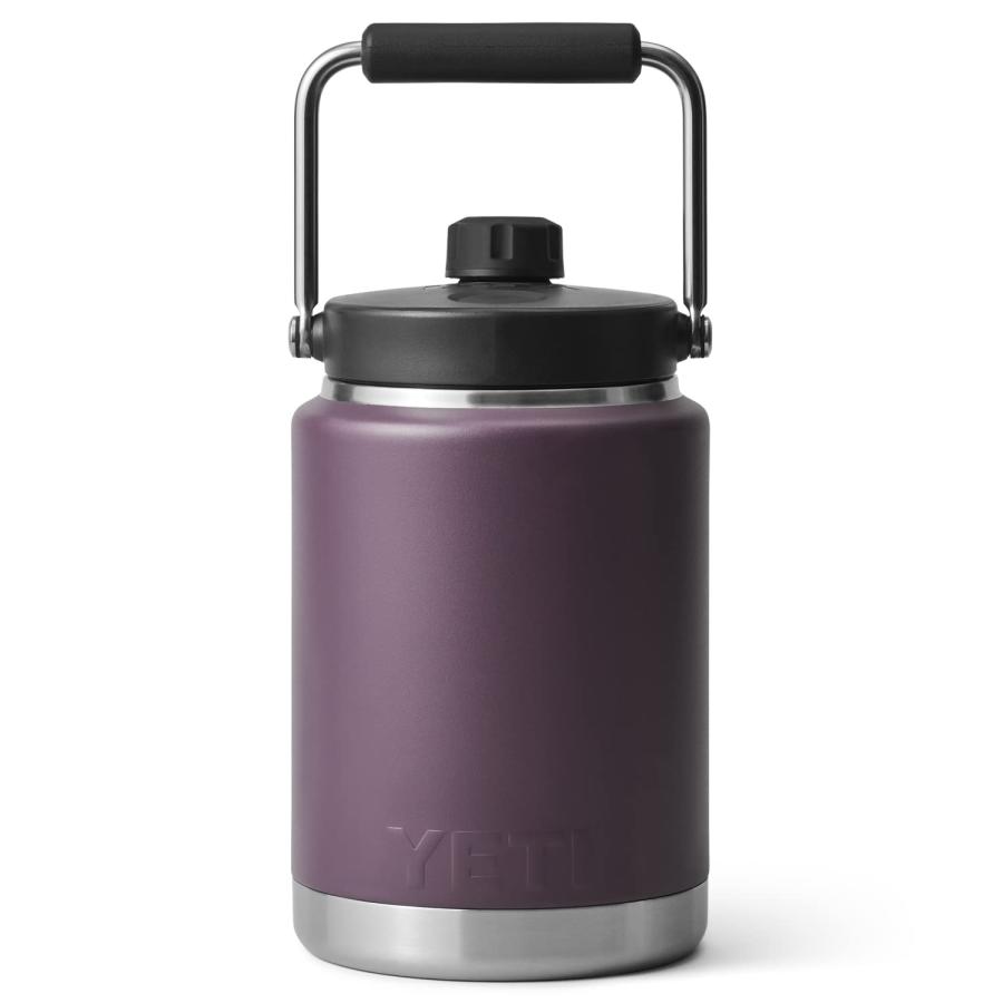 YETI Rambler ハーフガロン ジャグ マグキャップ付き 真空断熱 ステンレス製、ノルディックパープル | YETI | 01