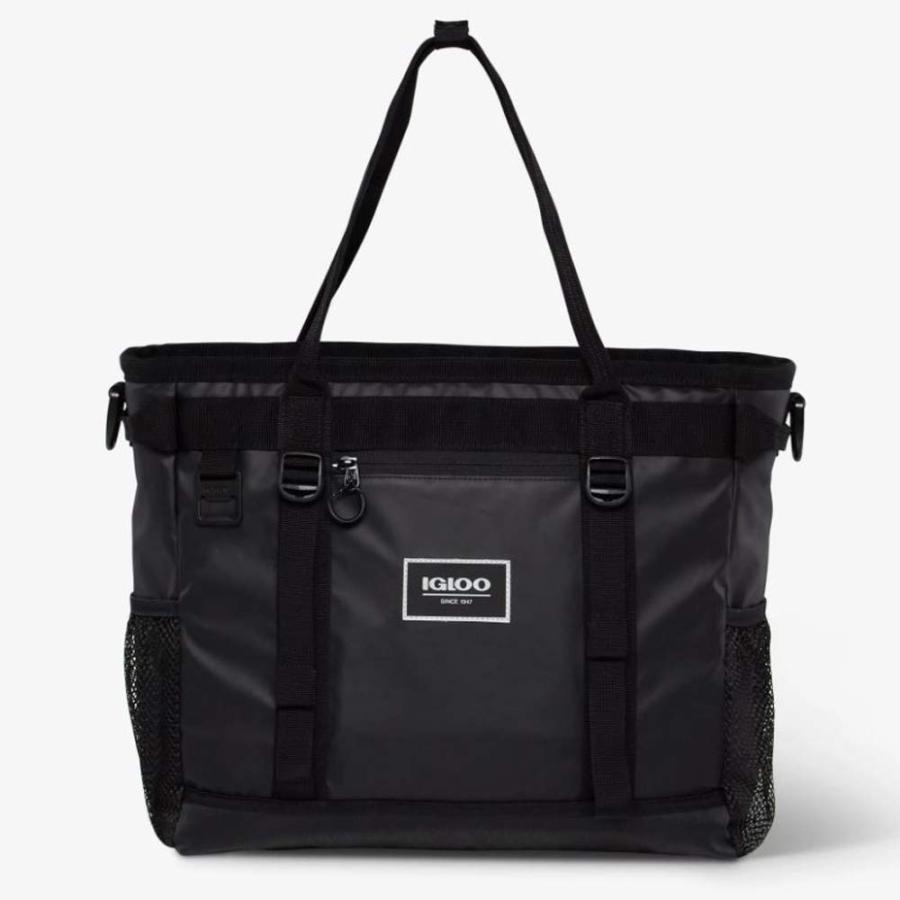 IGLOO PURSUIT 30-CAN PORTABLE-TOTE BAG BEVERAGE COOLER WITH PADDED STRAP, BLACK | igloo