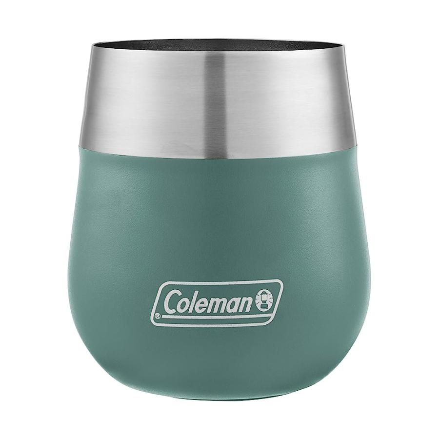 COLEMAN CLARET INSULATED STAINLESS STEEL WINE GLASS, SEAFOAM, 13 OZ. | Coleman | 02