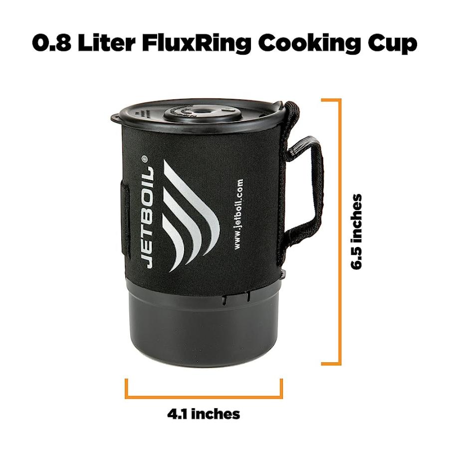 JETBOIL ZIP CAMPING STOVE COOKING SYSTEM, CARBON | JETBOIL | 01