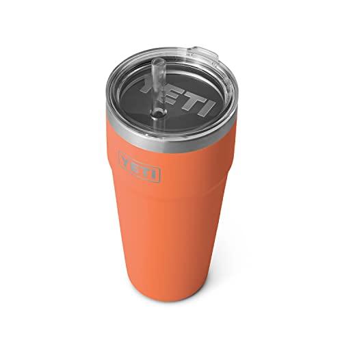 YETI RAMBLER 26 OZ STRAW CUP, VACUUM INSULATED, STAINLESS STEEL WITH STRAW LID, HIGH DESERT CLAY | YETI