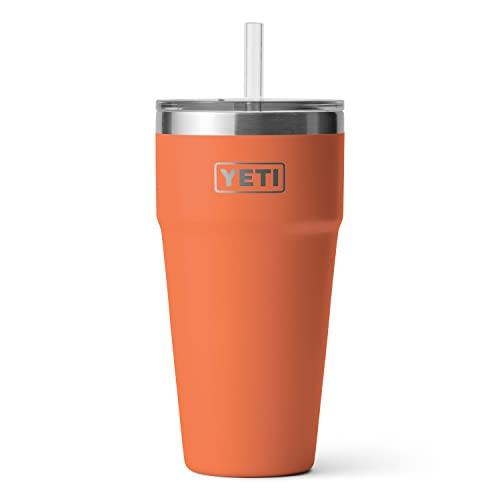 YETI RAMBLER 26 OZ STRAW CUP, VACUUM INSULATED, STAINLESS STEEL WITH STRAW LID, HIGH DESERT CLAY | YETI | 02