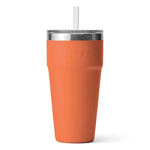 YETI RAMBLER 26 OZ STRAW CUP, VACUUM INSULATED, STAINLESS STEEL WITH STRAW LID, HIGH DESERT CLAY | YETI | 04