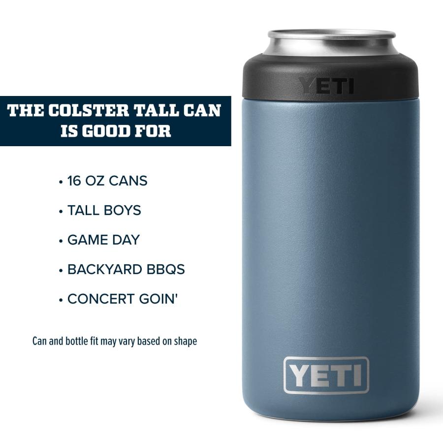 YETI Rambler 16オンス コルスター トール缶クーラー:YETI 真空断熱 ステンレス製、ノルディックブルー | YETI | 03