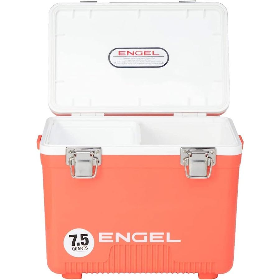 ENGEL UC7 7.5QT LEAK-PROOF, AIR TIGHT, DRYBOX COOLER AND SMALL HARD SHELL LUNCHBOX FOR MEN AND WOMEN IN CORAL |  | 01