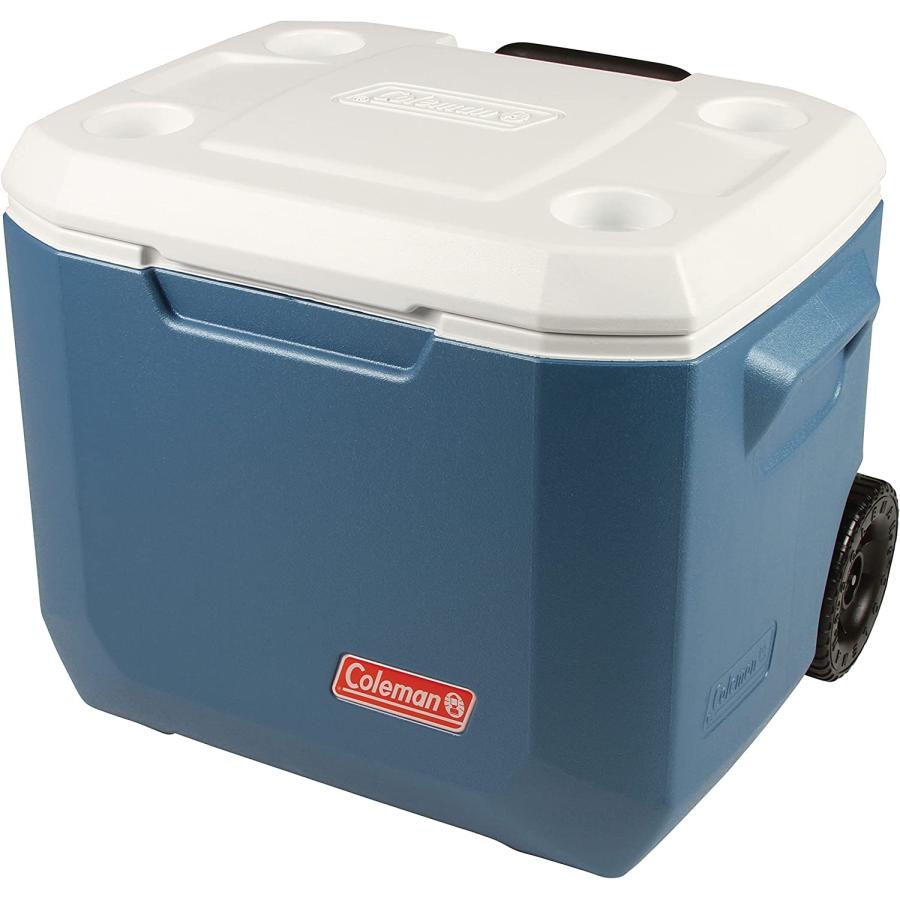 Coleman Portable Cooler with Wheels Xtreme Wheeled Cooler, 50-Quart, Blue/White | Coleman | 01