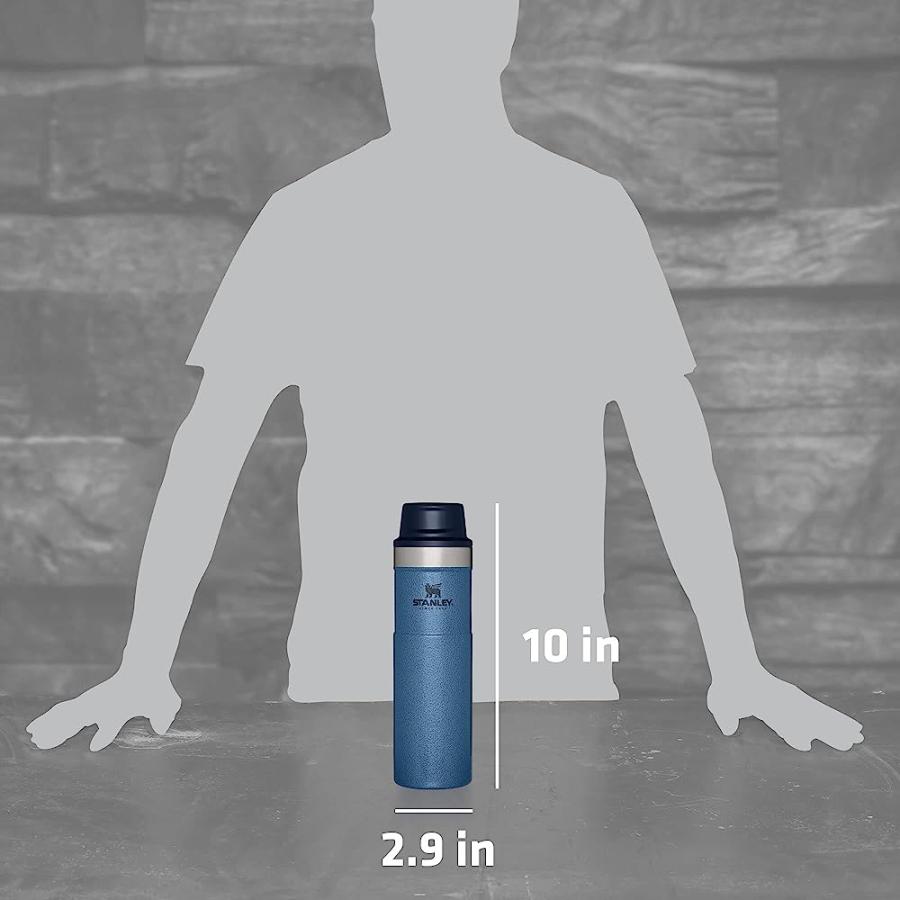 STANLEY 10-06441-124 THE TRIGGER-ACTION ALUMINUM TRAVEL MUG HAMMERTONE LAKE 20OZ / .59L | STANLEY | 05