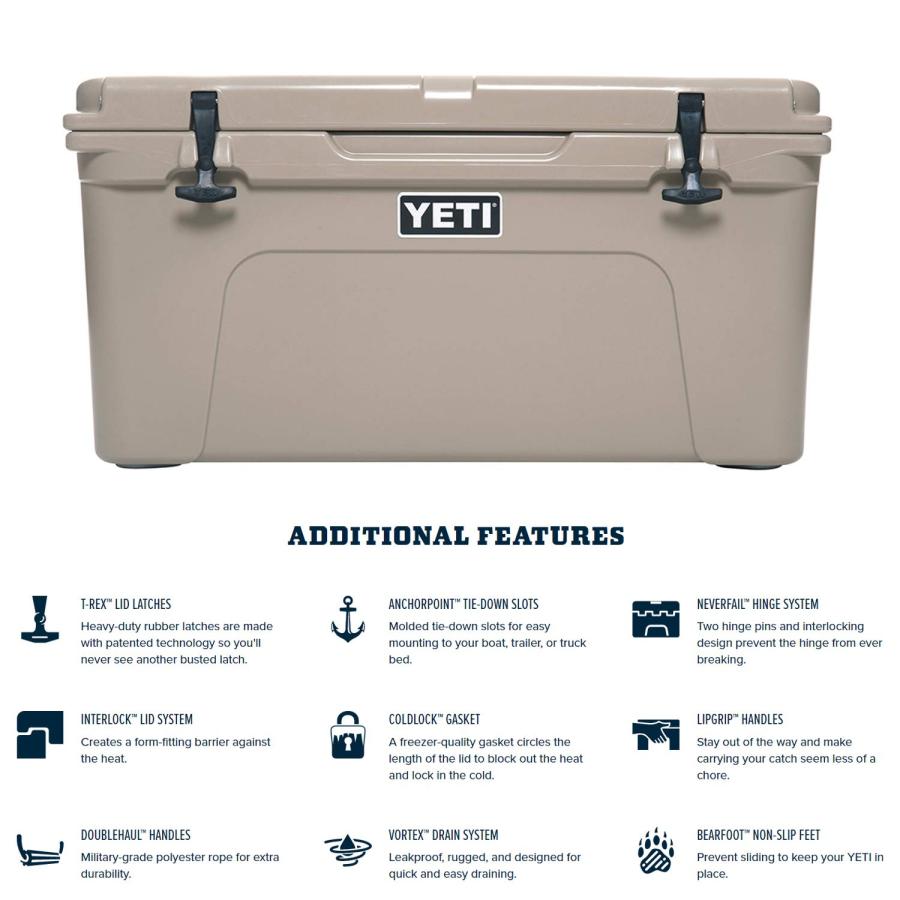 YETI Tundra 65 クーラー:YETIボックス、デザートタン | YETI | 05