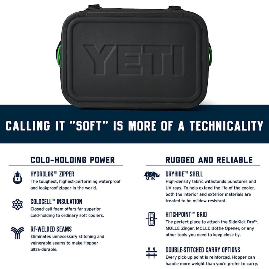 YETI HOPPER FLIP 18 PORTABLE SOFT COOLER, CANOPY GREEN | YETI | 05